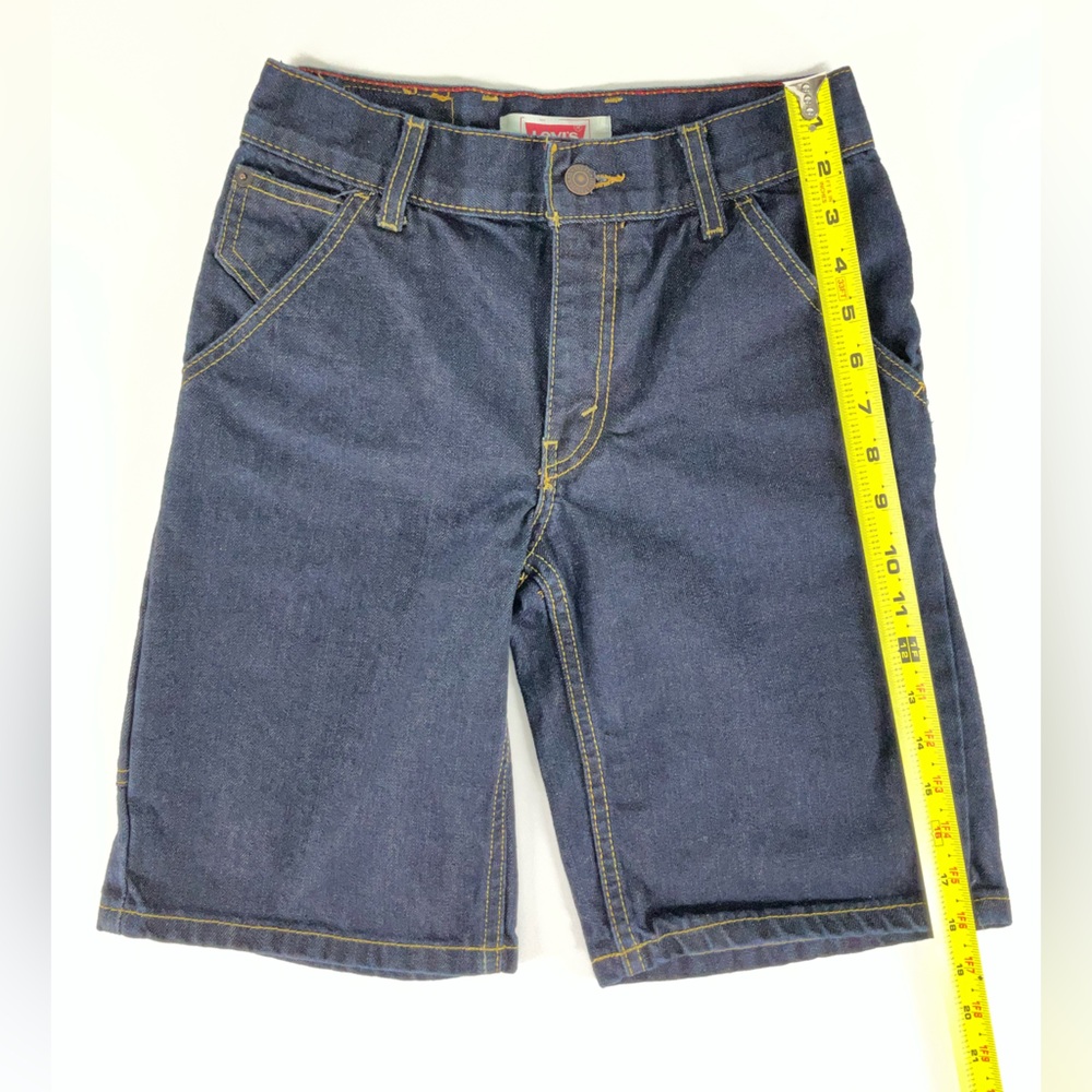 Levi's Dark Blue 6 Pocket Boys Carpenter Utility Denim Jean Shorts Size‎ 10 - Picture 7 of 10